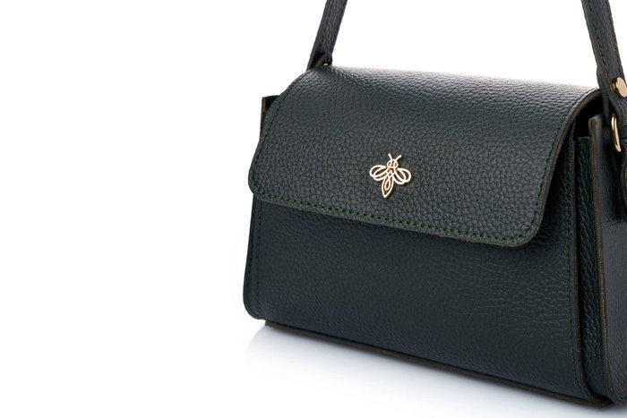 Lucky Bees Bolsa de Hombro Diana - Verde Oscuro